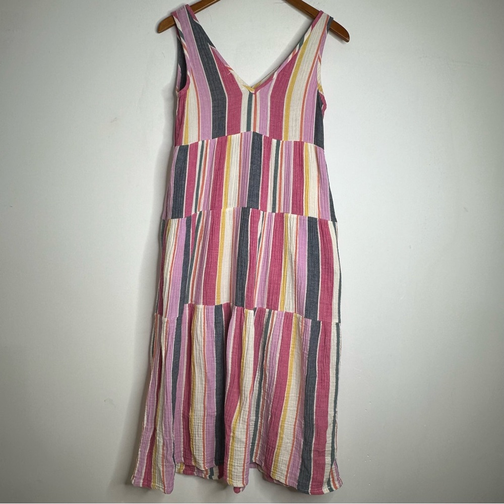 Marine Layer Women’s Corinne Maxi Dress in Multi Stripe Size XS - Picture 7 of 11